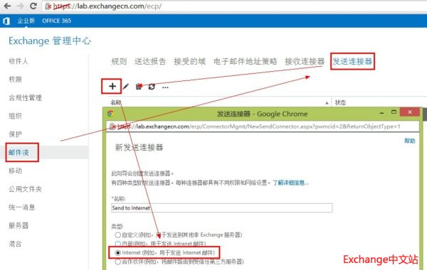 Internet 的邮件创建发送连接器